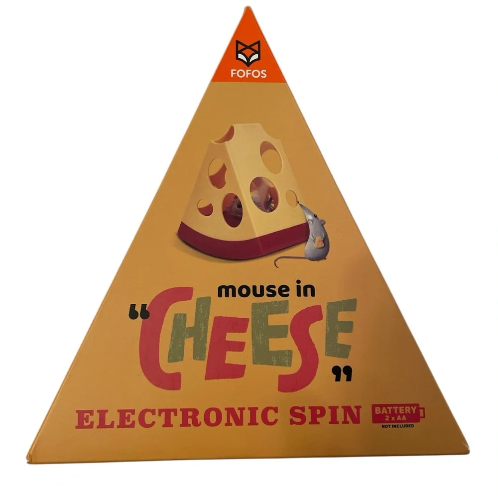 Mouse in Cheese Electronic Spin Cat Toy